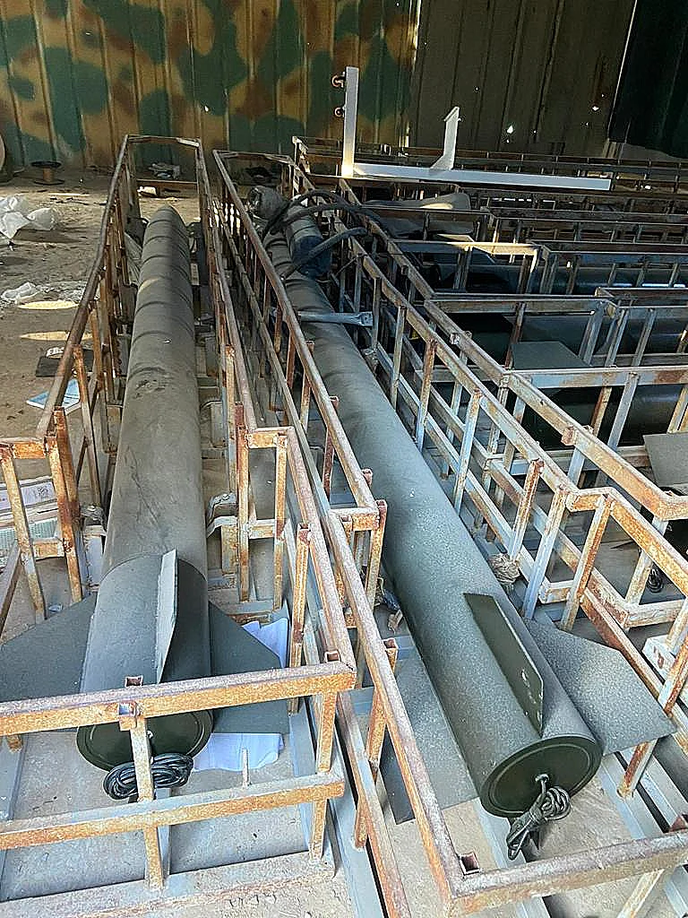 אמצעי לחימה שנמצאו במרחב אל בורייג' בעזה מלחמת חרבות ברזל חמאס רקטות ארוכות טווח 100 ק"מ