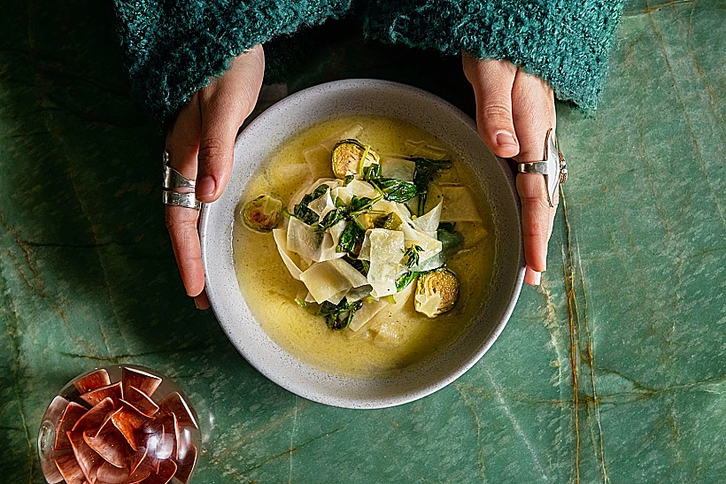 קולרבי בחמאת צ'ילי וליים