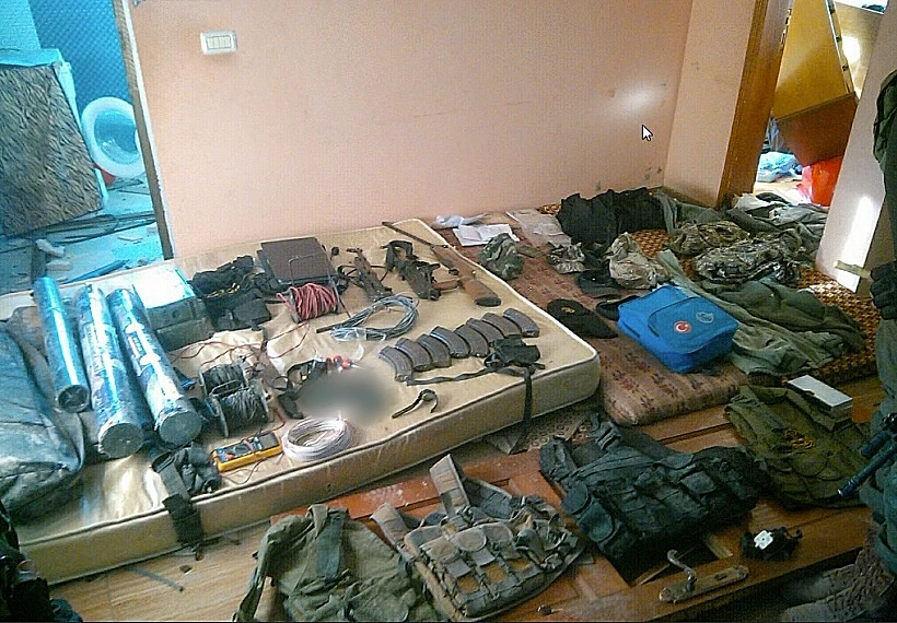 נשק שנתפס על ידי הלוחמים בח'אן יונס