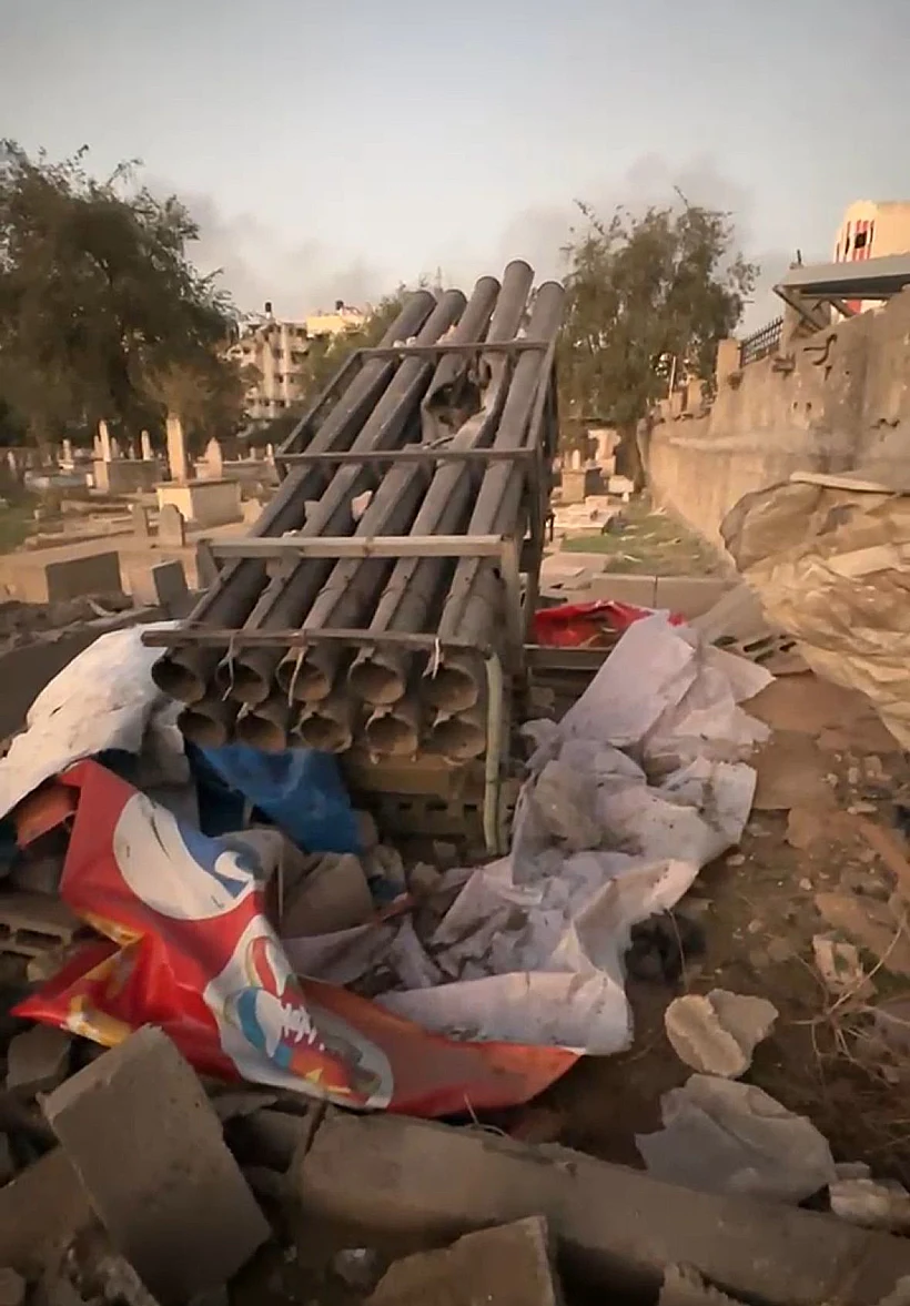 משגרי רקטות שאיתרו לוחמי גולני