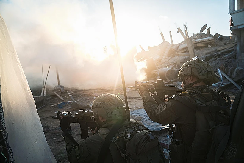 חרבות ברזל צה"ל חיילים לוחמים פעילות היחידה הרב-מימדית בצפון רצועת עזה