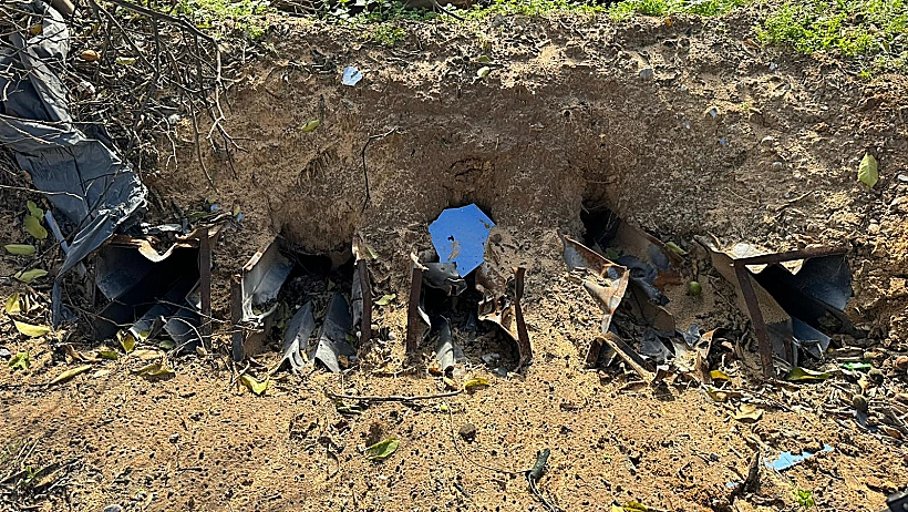 בורות השיגור שאותרו במרכז רצועת עזה חרבות ברזל