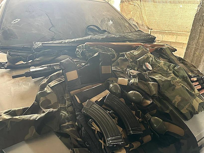 חרבות ברזל צה"ל חמאס מחבל חלק מאמצעי הלחימה שאותרו ביממה האחרונה בח'אן יונס