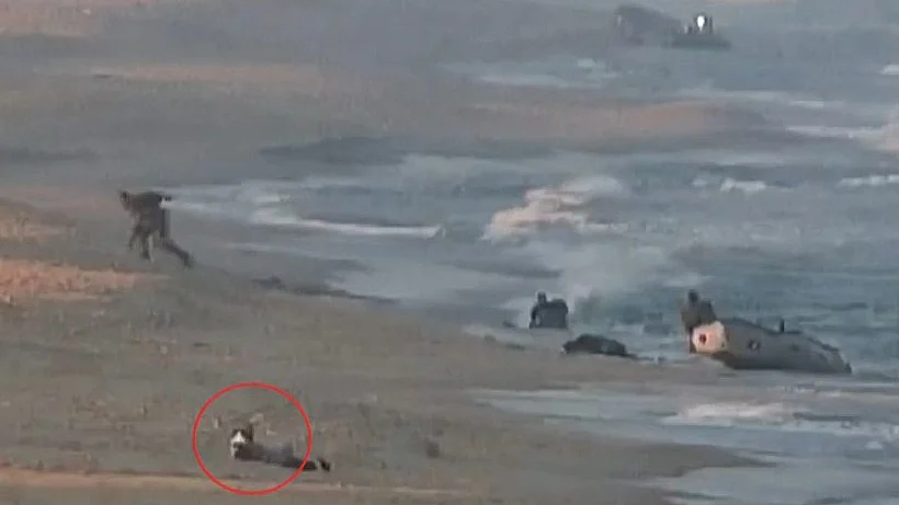 תיעוד מחדירת מחבלי חמאס לחוף זיקים ב-7 באוקטובר