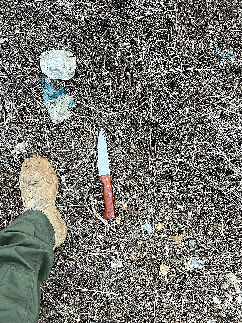הסכין שהמחבלת החזיקה יהודה ושומרון פיגוע חרבות ברזל