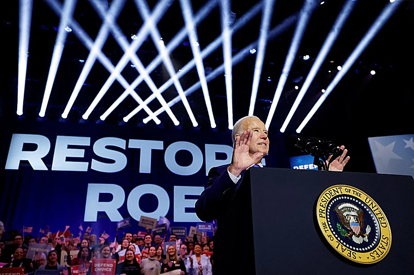 ג'ו ביידן בעצרת בחירות
