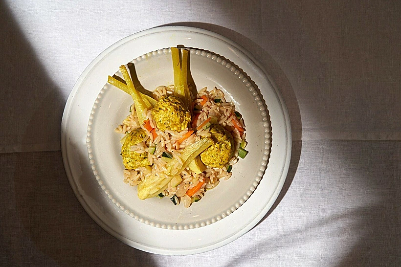 קציצות עם שומר ופתיתים