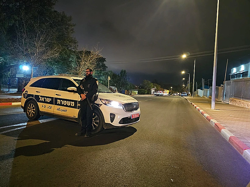 זירת התאונה בערד