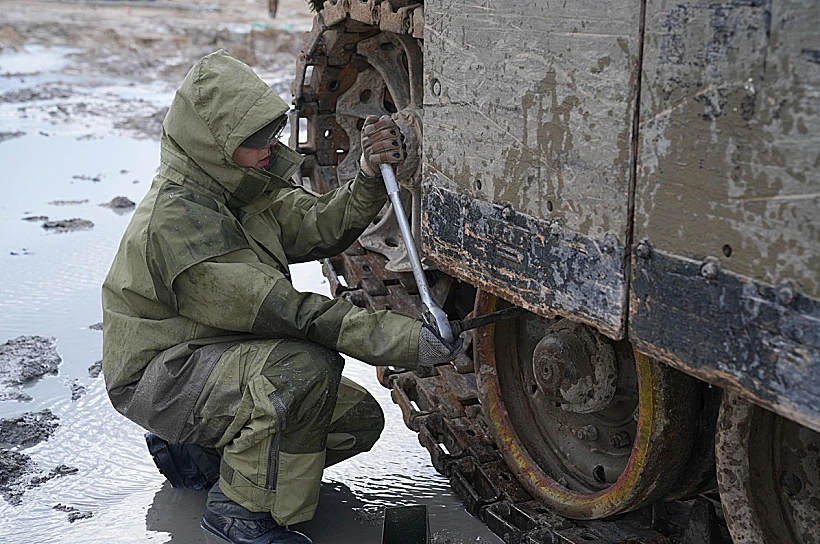 לוחמי צה"ל מתאמנים בצפון עם ציוד החורף