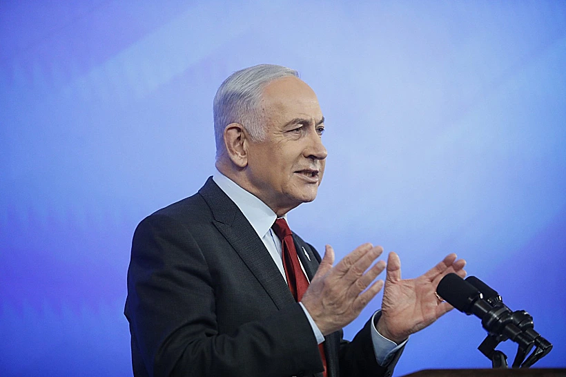 רה"מ נתניהו במסיבת העיתונאים