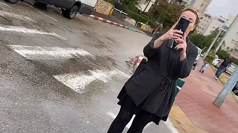 עידית סילמן בצילום מתוך הטלפון של ירדן מן