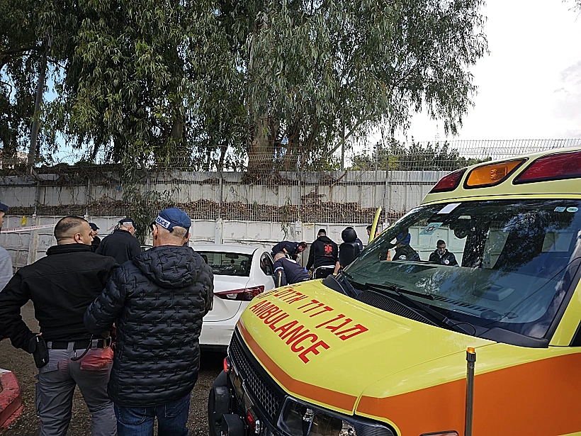 זירת הפיגוע סמוך לבסיס חיל הים בחיפה מלחמת חרבות ברזל