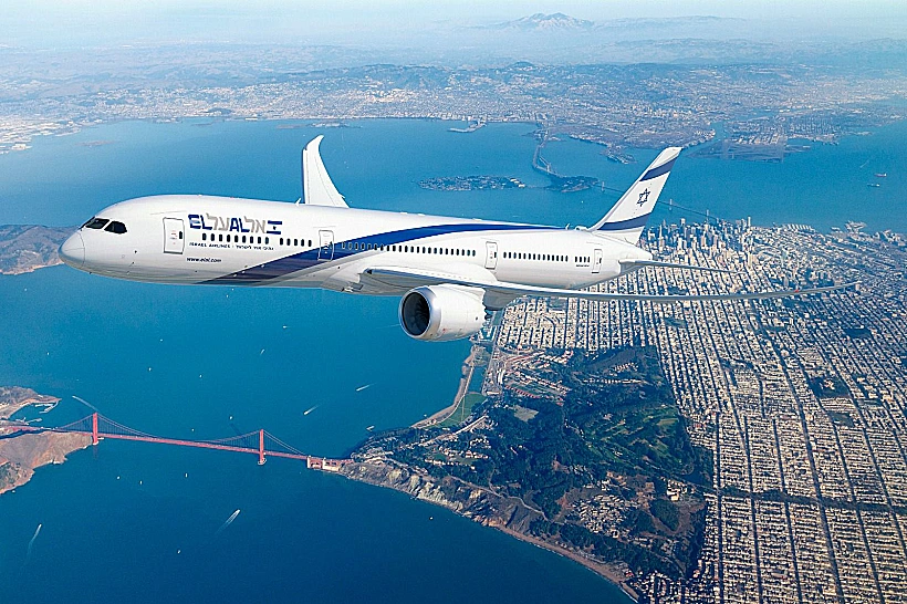 מטוס אל על בדרך לארצות הברית (סן פרנסיסקו)