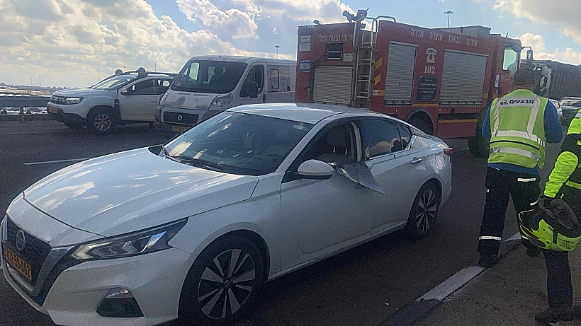 זירת הרצח בכביש 6