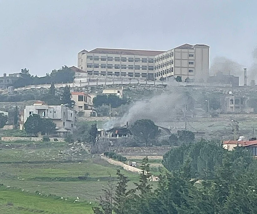 המבנה בכפר בלידא שנהרס "בעקבות תקיפה של חיל האוויר