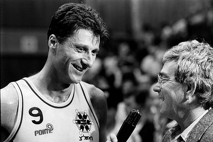 מיקי ברקוביץ' לצד יורם ארבל, 1989