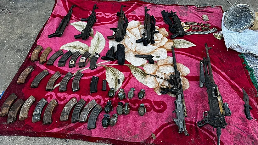 אמצעי הלחימה שאותרו במטה אונר"א בעזה