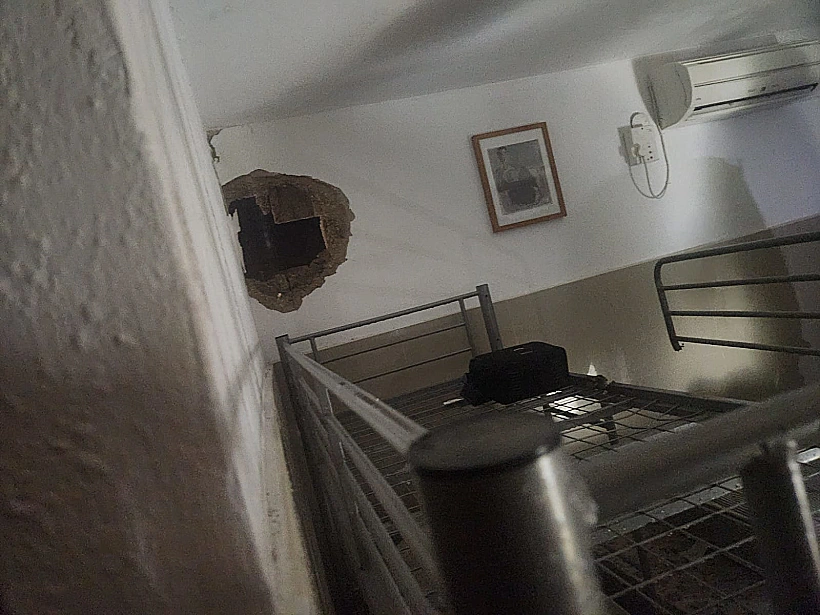 פגיעה ישירה במבנה בקרית שמונה