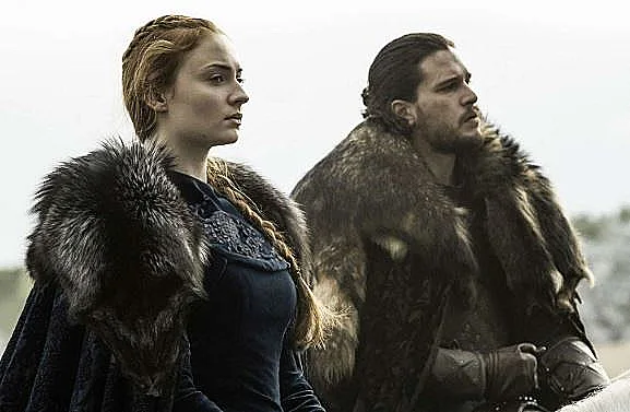 ג'ון סנואו וסאנסה סטארק, "משחקי הכס"