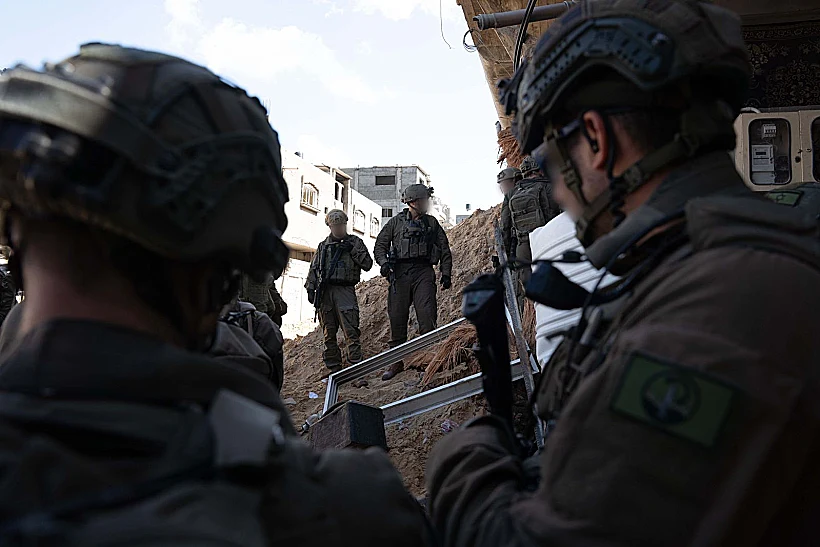 תיעוד מפעילות הכוחות בבית החולים נאסר בח'אן יונס