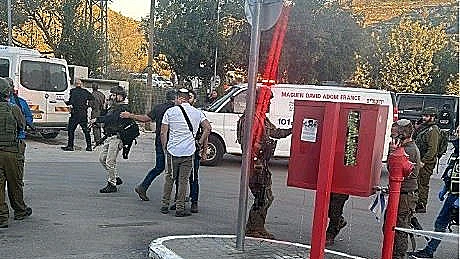 זירת הפיגוע בעלי