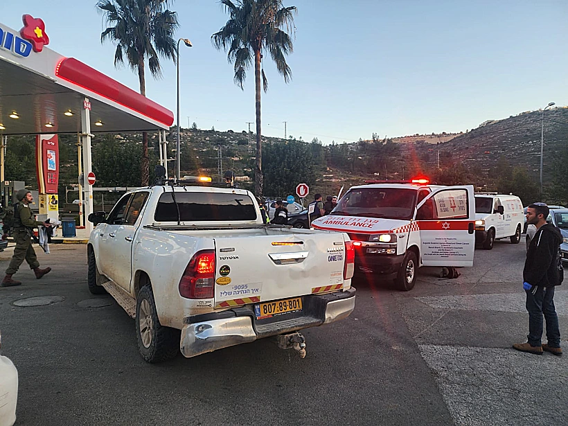 זירת הפיגוע בעלי