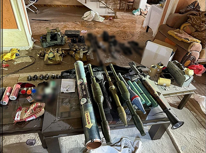 אמצעי הלחימה שאיתרו הכוחות צה"ל רצועת עזה חמאס חרבות ברזל