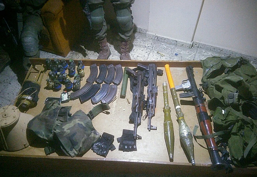 אמצעי הלחימה שאותרו בפעילות