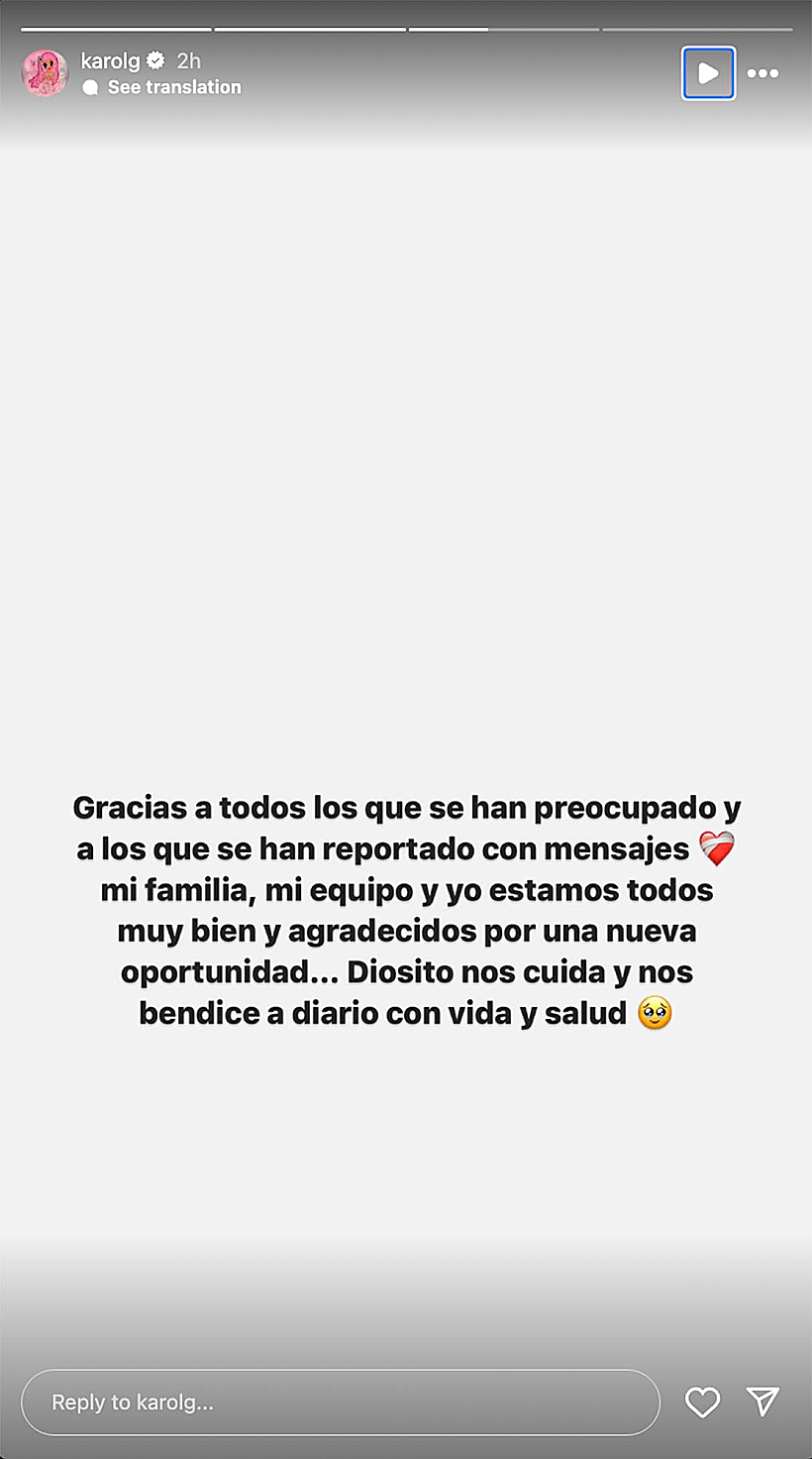 הסטורי של קרול ג'י, אחרי נחיתת החירום