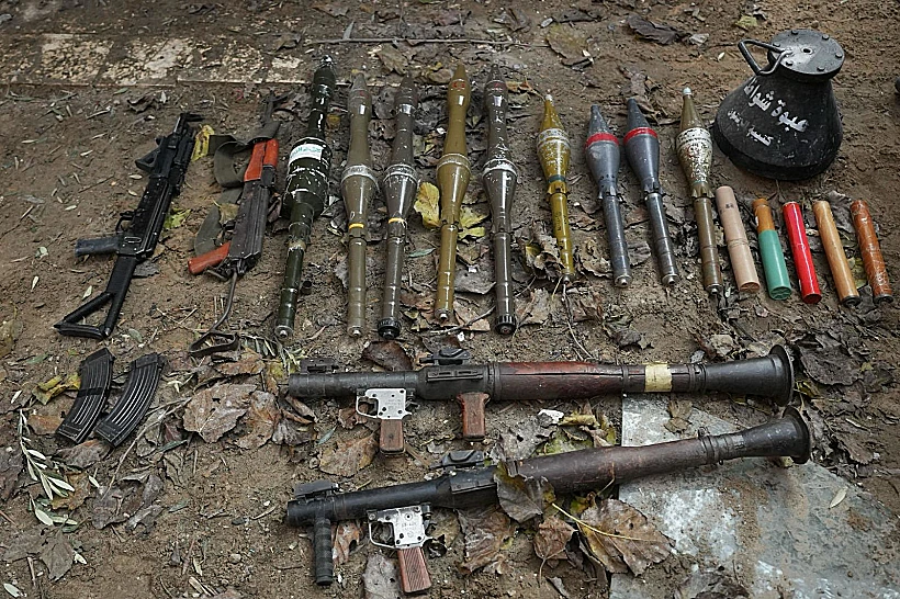 אמצעי לחימה שנמצאו ברצועת עזה מלחמת חרבות ברזל