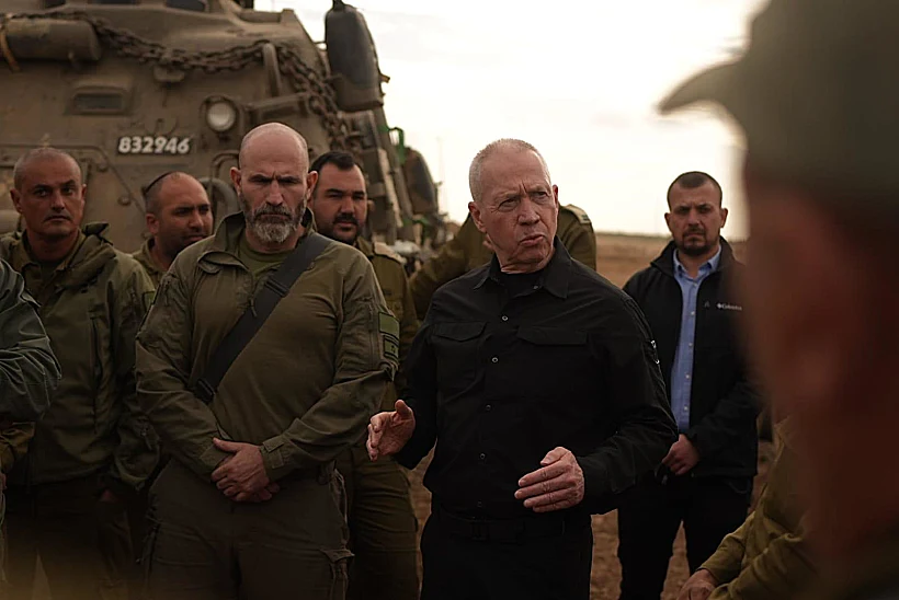 גלנט בגבול רצועת עזה