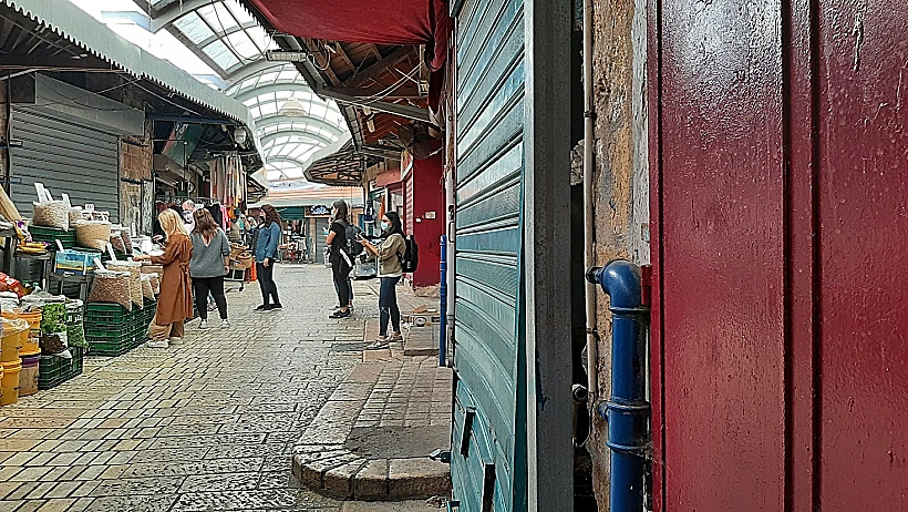 השוק של עכו ריק בזמן הקורונה