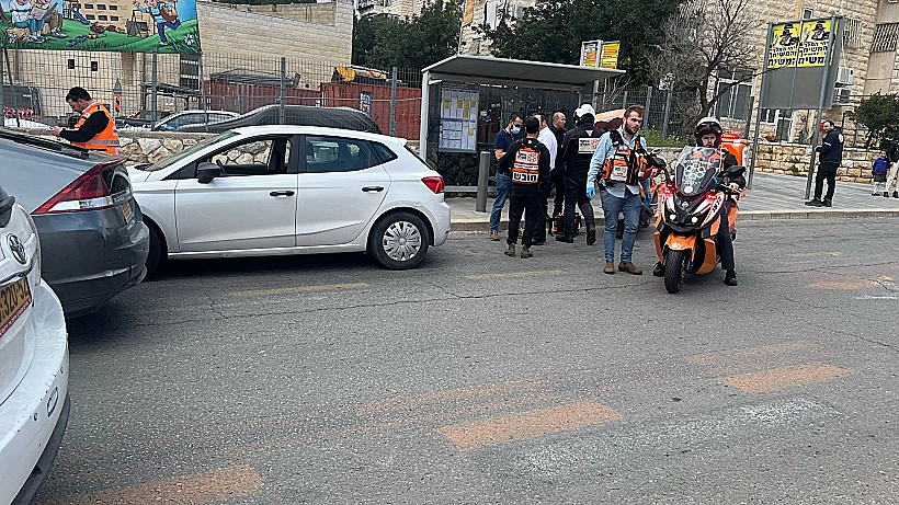 זירת הדקירה בירושלים