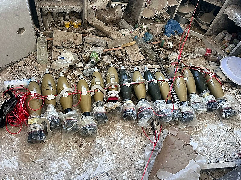 אמל"ח שאותר בשכונת חמד בח'אן יונס