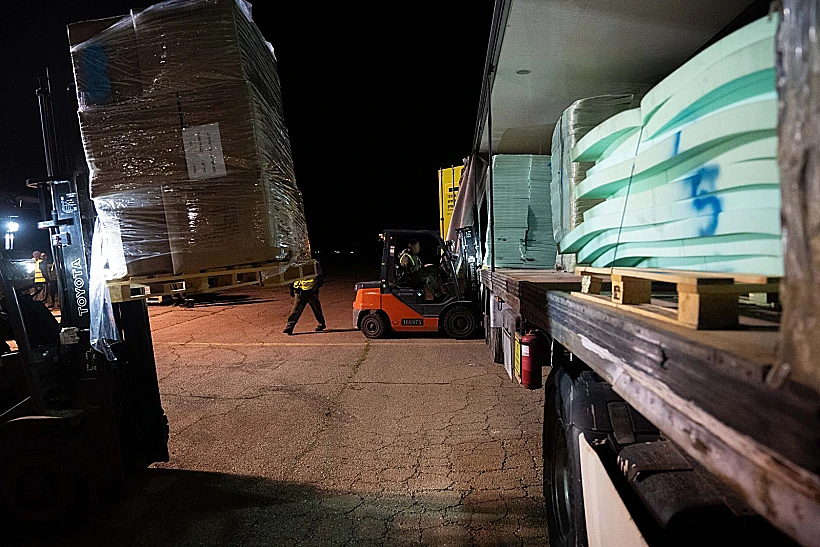 תרגול שינוע ציוד לגבול הצפון