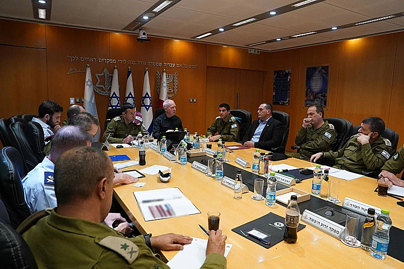 שר הביטחון יואב גלנט בפורום המטה הכללי