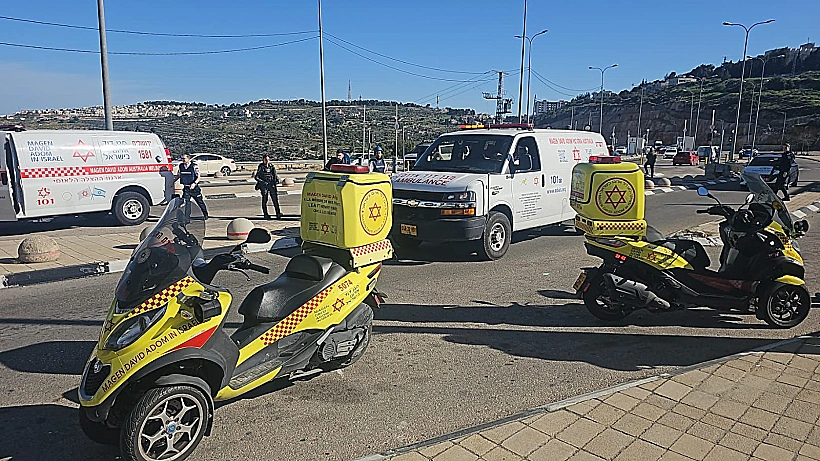 זירת הפיגוע במחסום המנהרות