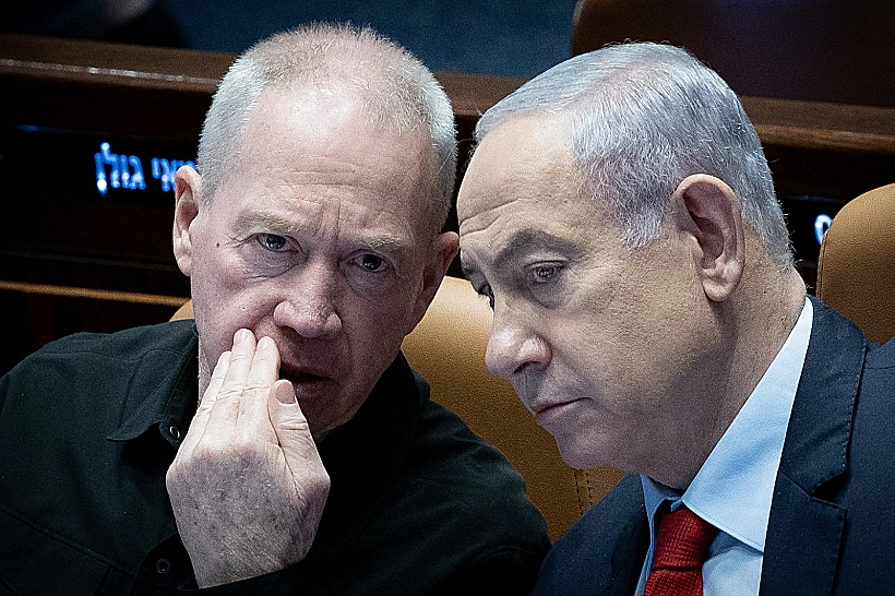 רה"מ נתניהו והשר גלנט בכנסת