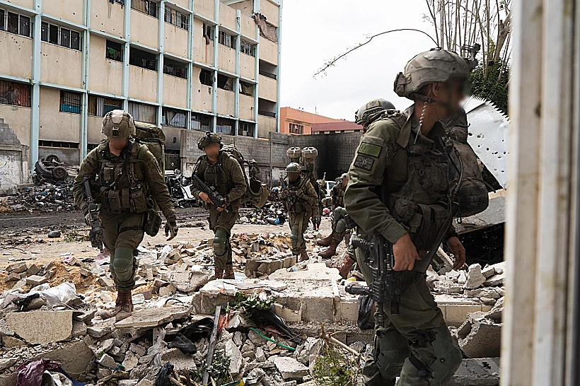 פעילות כוחות צה"ל בבית החולים שיפא רצועת עזה חרבות ברזל