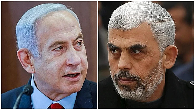 נתניהו וסינוואר