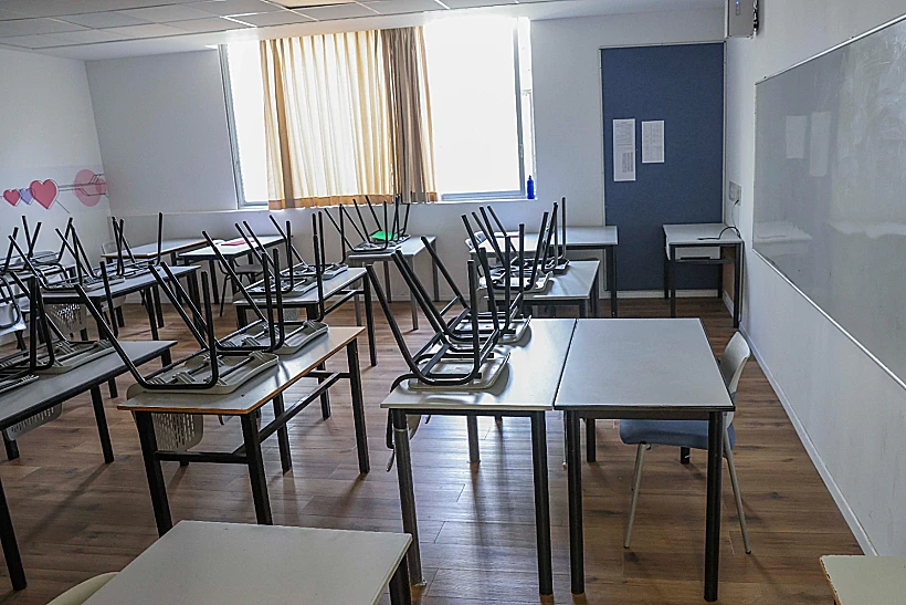 כיתה בבית ספר (אילוסטרציה) שביתה כיתה ריקה שביתות