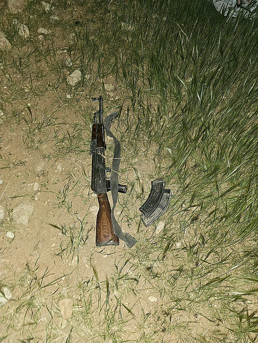 הקלצ'ניקוב שנתפס על החשודים