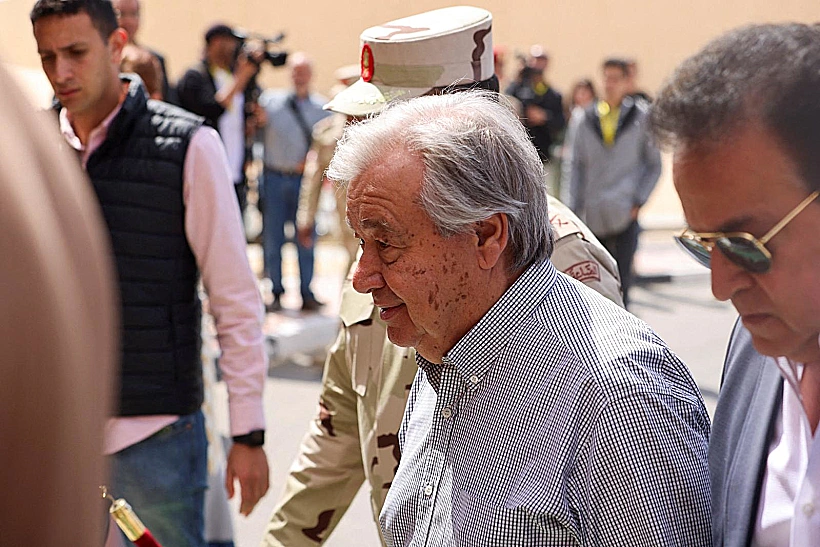 מזכ"ל האו"ם גוטרש במעבר רפיח