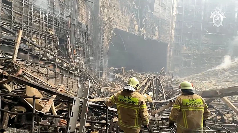 איזור הפיגוע סמוך למוסקבה, רוסיה