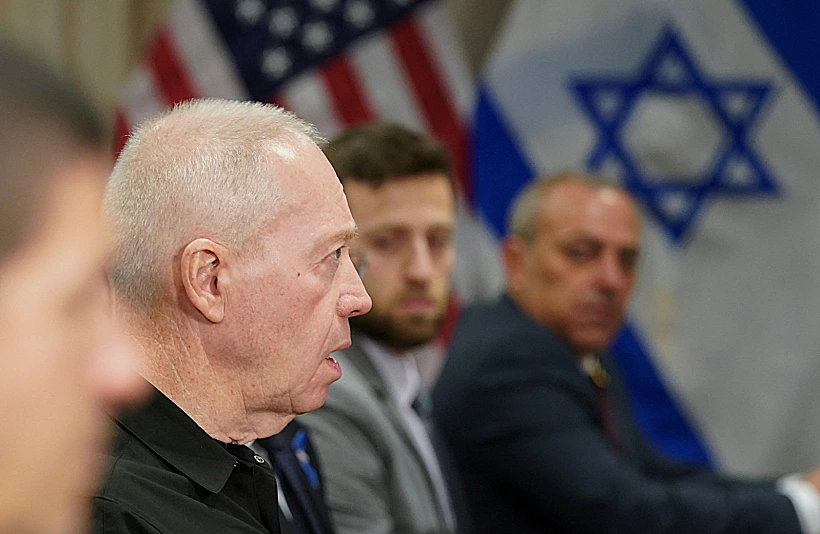 יואב גלנט בפגישתו עם לויד אוסטין