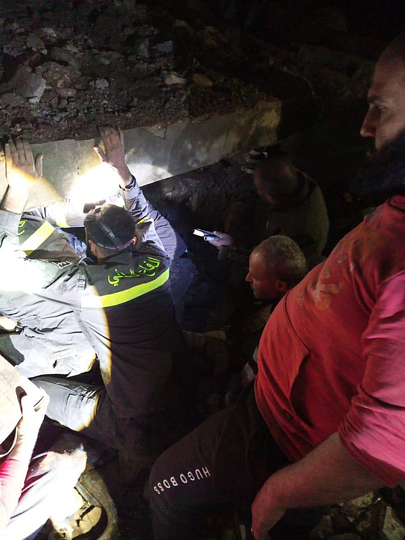 הריסות בעקבות תקיפה בדרום לבנון