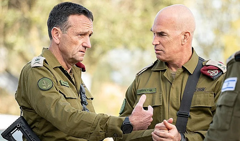 הרמטכ"ל הרצי הלוי ואלוף פירוד צפון גורדין