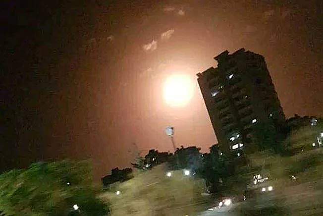 יירוטי טילים בשמי דמשק ישראל תקפה בסוריה