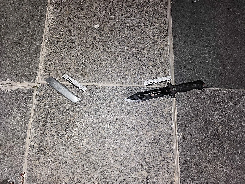 הסכין שהשתמש בה המחבל פיגוע גן יבנה