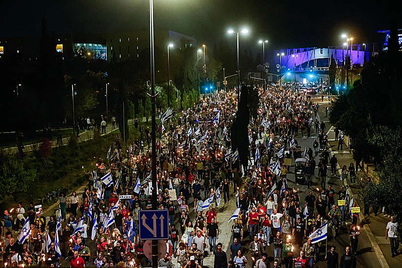 הפגנות נגד הממשלה ולמען שחרור החטופים בירושלים